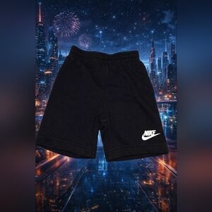 Nike Kids Black Shorts with Logo